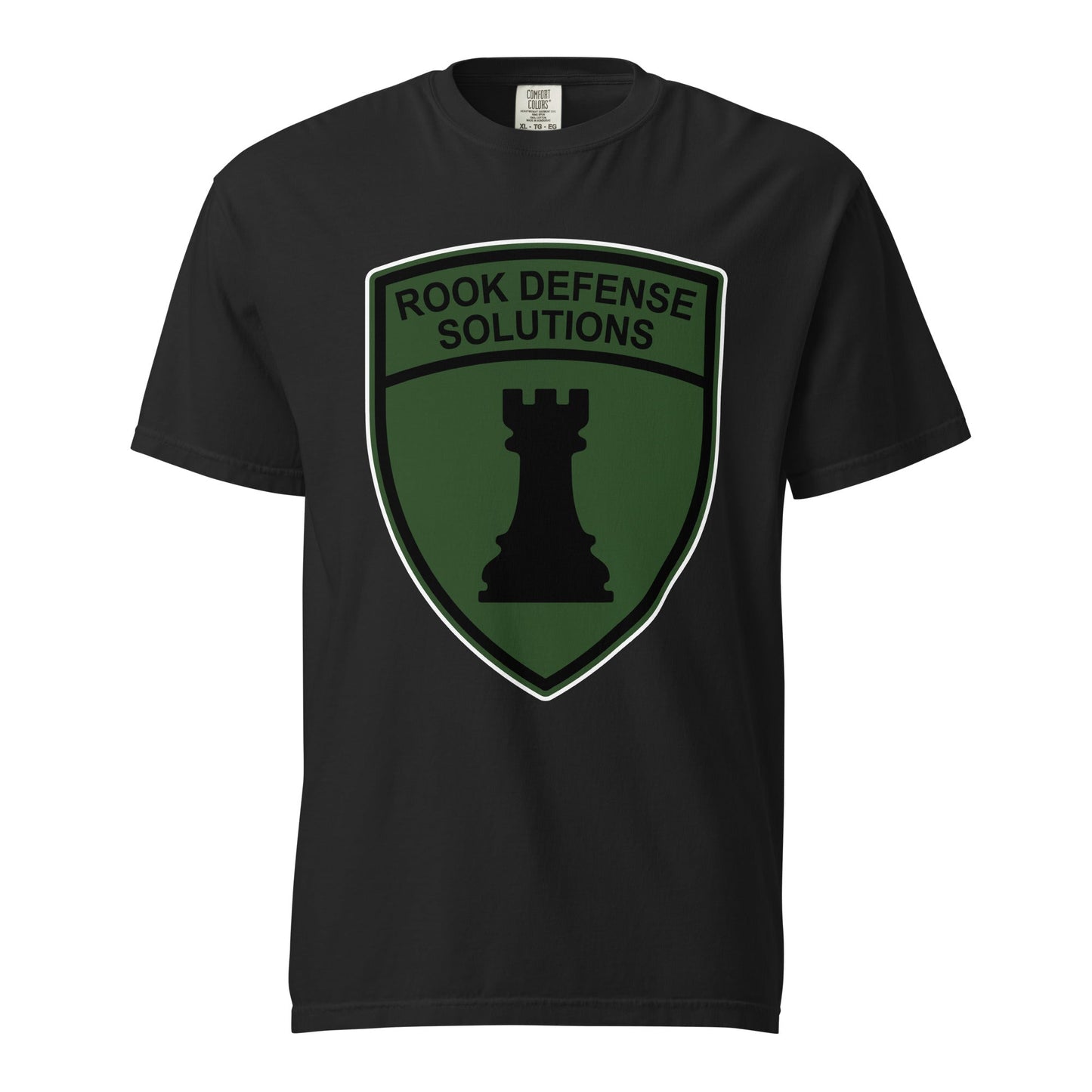 Signature | Comfort Colors T-Shirt | Rook Defense Solutions | Emblem Logo