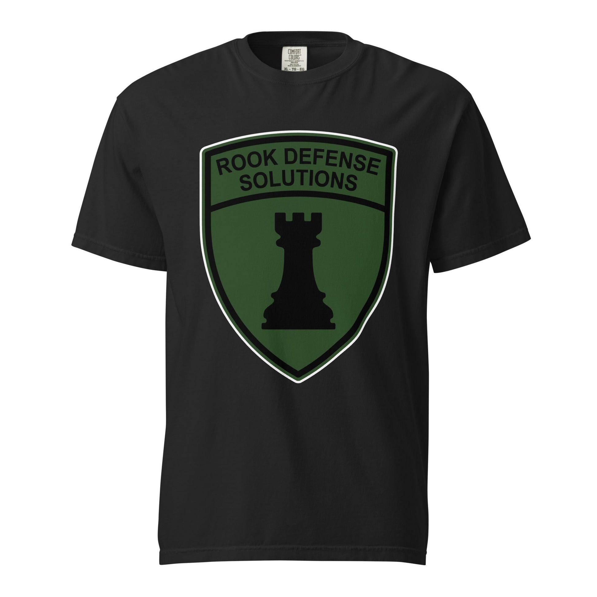 Signature | Comfort Colors T-Shirt | Rook Defense Solutions | Emblem Logo