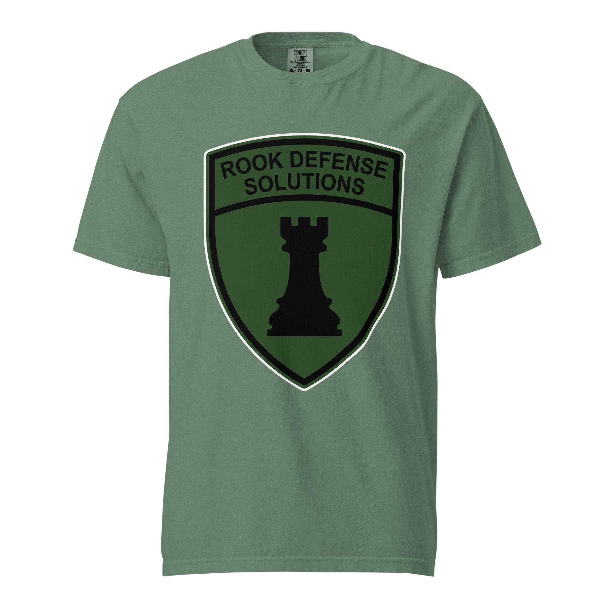 Signature | Comfort Colors T-Shirt | Rook Defense Solutions | Emblem Logo