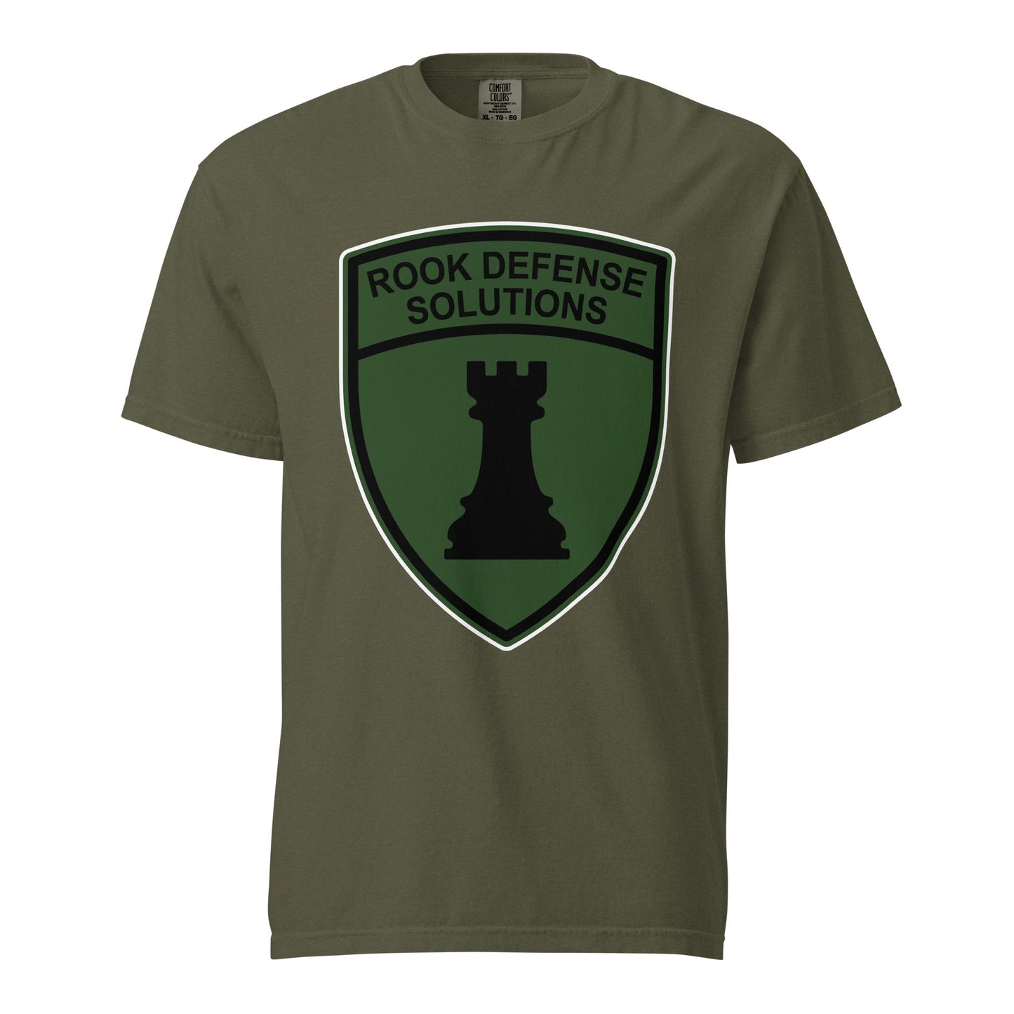 Signature | Comfort Colors T-Shirt | Rook Defense Solutions | Emblem Logo