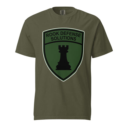 Signature | Comfort Colors T-Shirt | Rook Defense Solutions | Emblem Logo