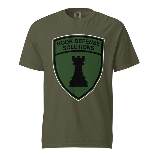 Signature | Comfort Colors T-Shirt | Rook Defense Solutions | Emblem Logo