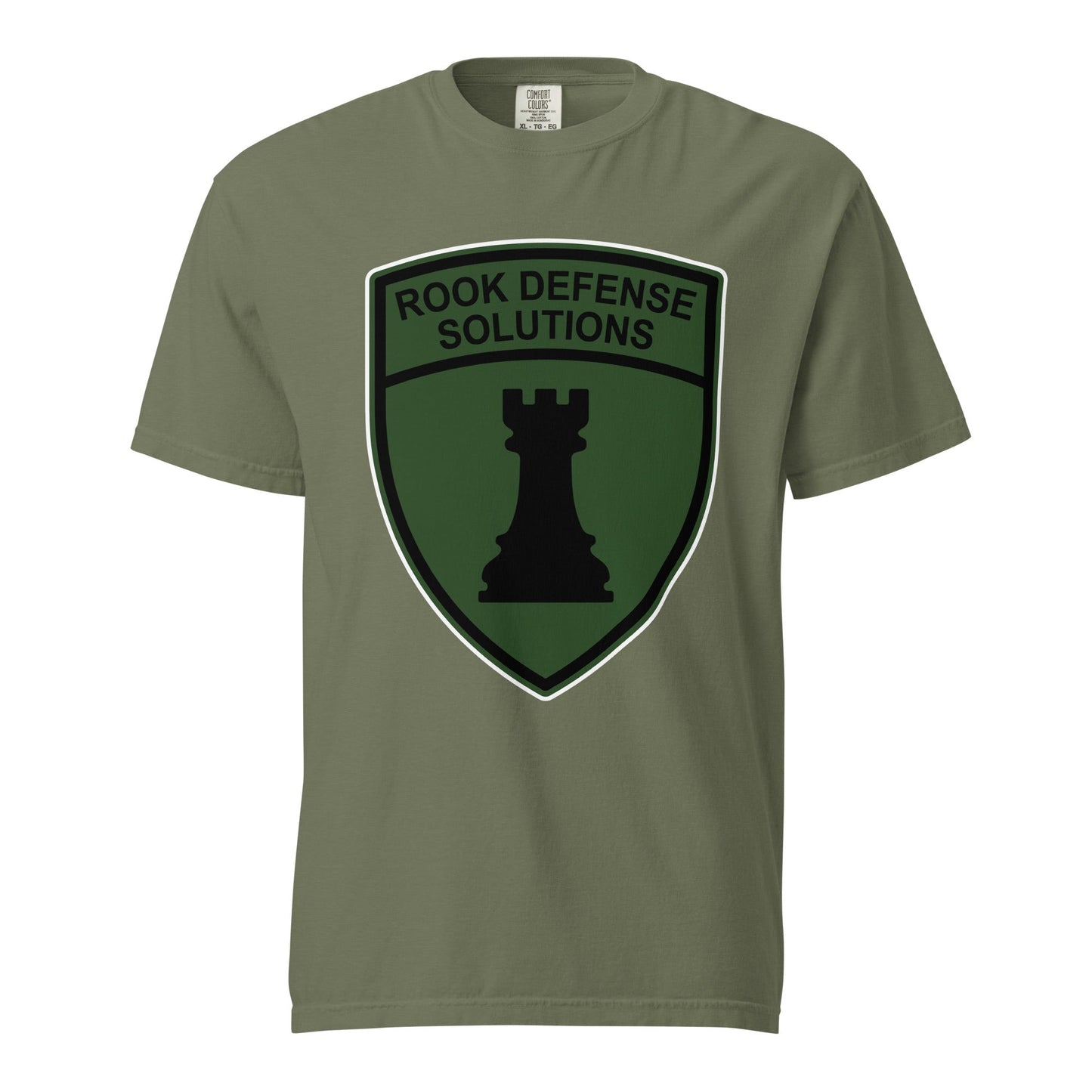 Signature | Comfort Colors T-Shirt | Rook Defense Solutions | Emblem Logo