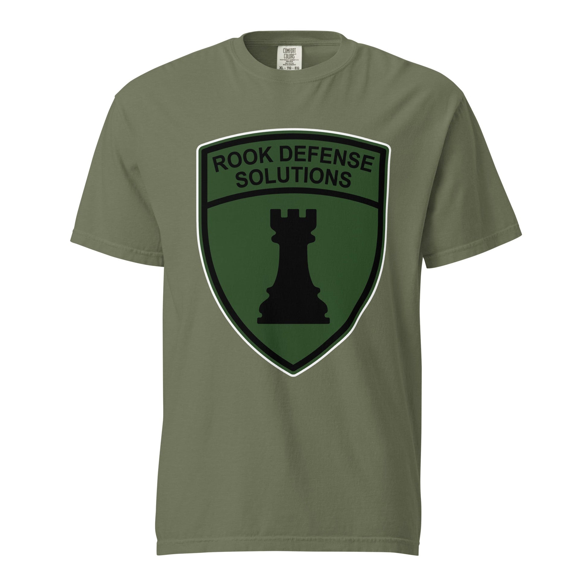 Signature | Comfort Colors T-Shirt | Rook Defense Solutions | Emblem Logo