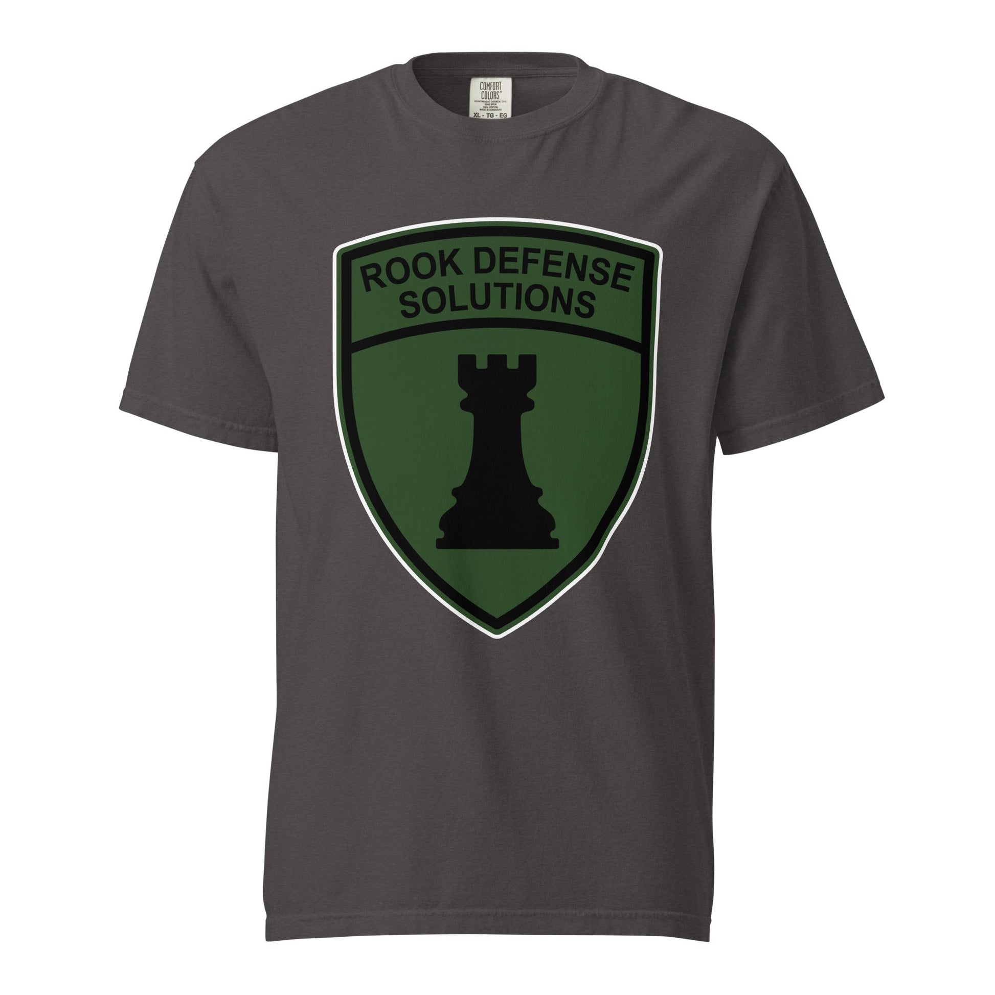 Signature | Comfort Colors T-Shirt | Rook Defense Solutions | Emblem Logo