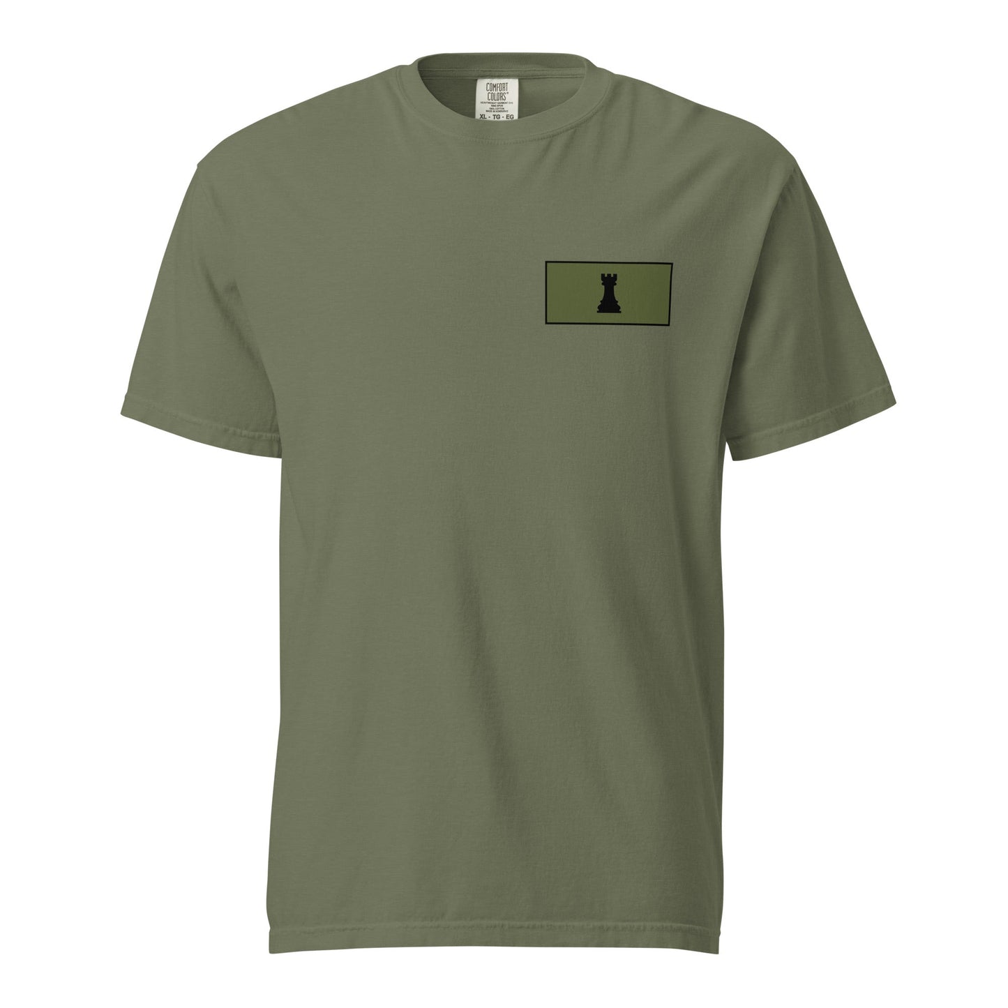 Signature | Comfort Colors T-Shirt | Rook Defense Solutions | Vanguard Logo