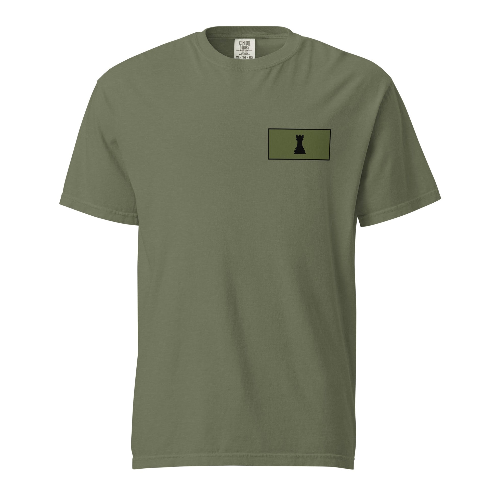 Signature | Comfort Colors T-Shirt | Rook Defense Solutions | Vanguard Logo