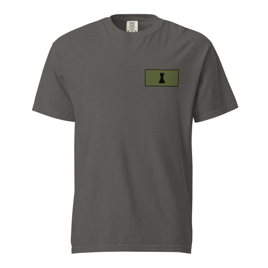 Signature | Comfort Colors T-Shirt | Rook Defense Solutions | Vanguard Logo