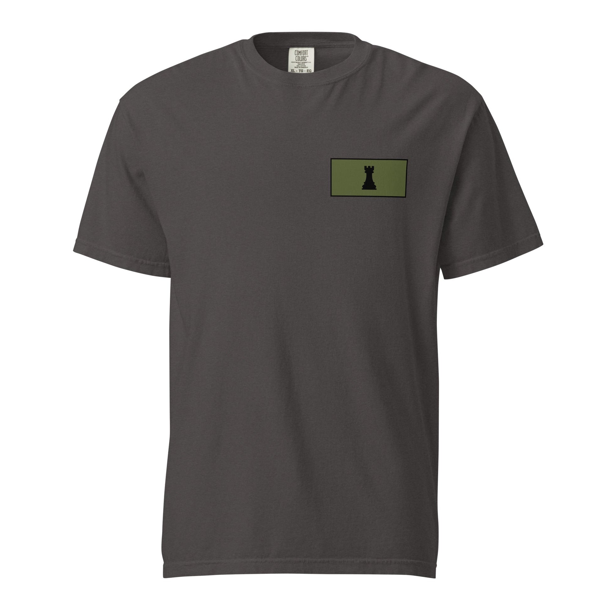 Signature | Comfort Colors T-Shirt | Rook Defense Solutions | Vanguard Logo