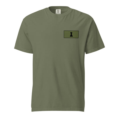 Signature | Comfort Colors T-Shirt | Rook Defense Solutions | Vanguard Logo