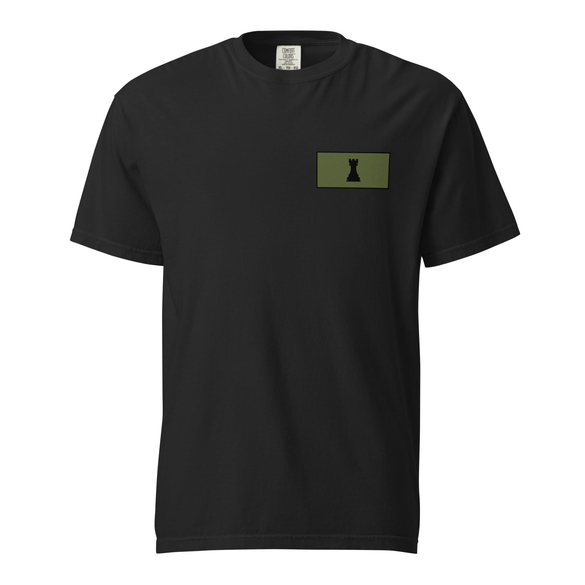 Signature | Comfort Colors T-Shirt | Rook Defense Solutions | Vanguard Logo