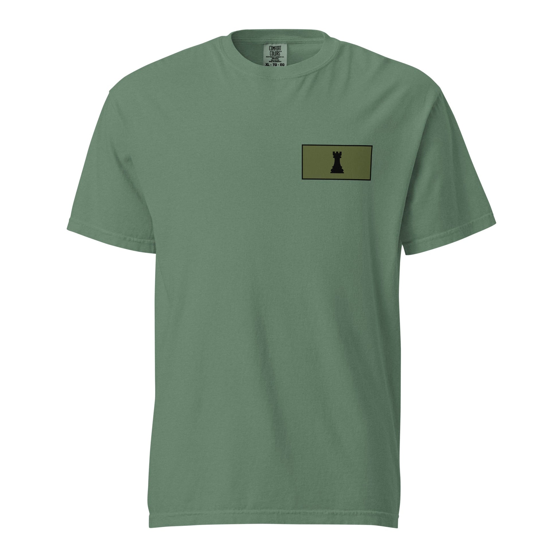 Signature | Comfort Colors T-Shirt | Rook Defense Solutions | Vanguard Logo