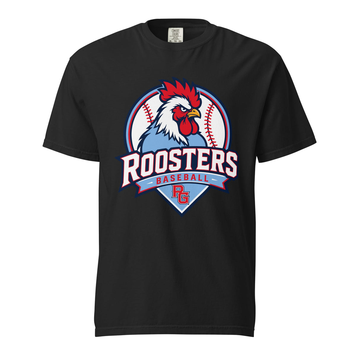 Signature | Comfort Colors T-Shirt | Rooster Nation | Athletic Crest Logo