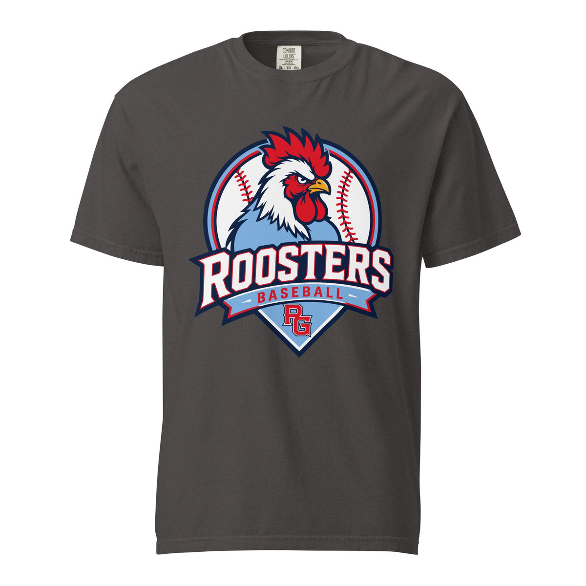Signature | Comfort Colors T-Shirt | Rooster Nation | Athletic Crest Logo