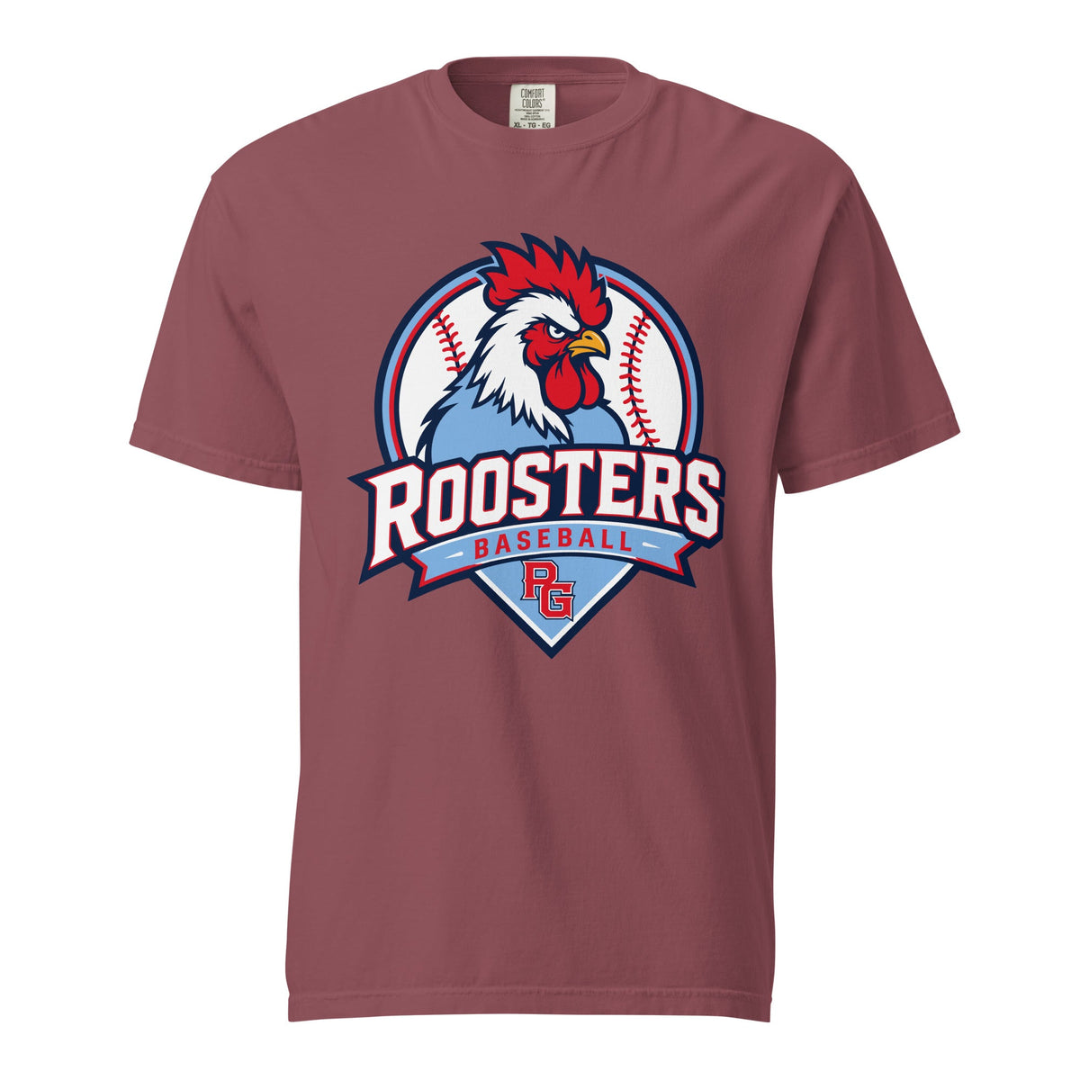 Signature | Comfort Colors T-Shirt | Rooster Nation | Athletic Crest Logo