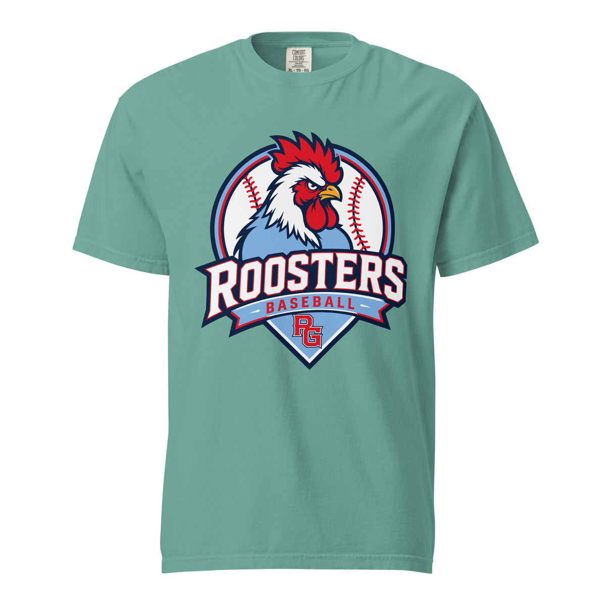 Signature | Comfort Colors T-Shirt | Rooster Nation | Athletic Crest Logo