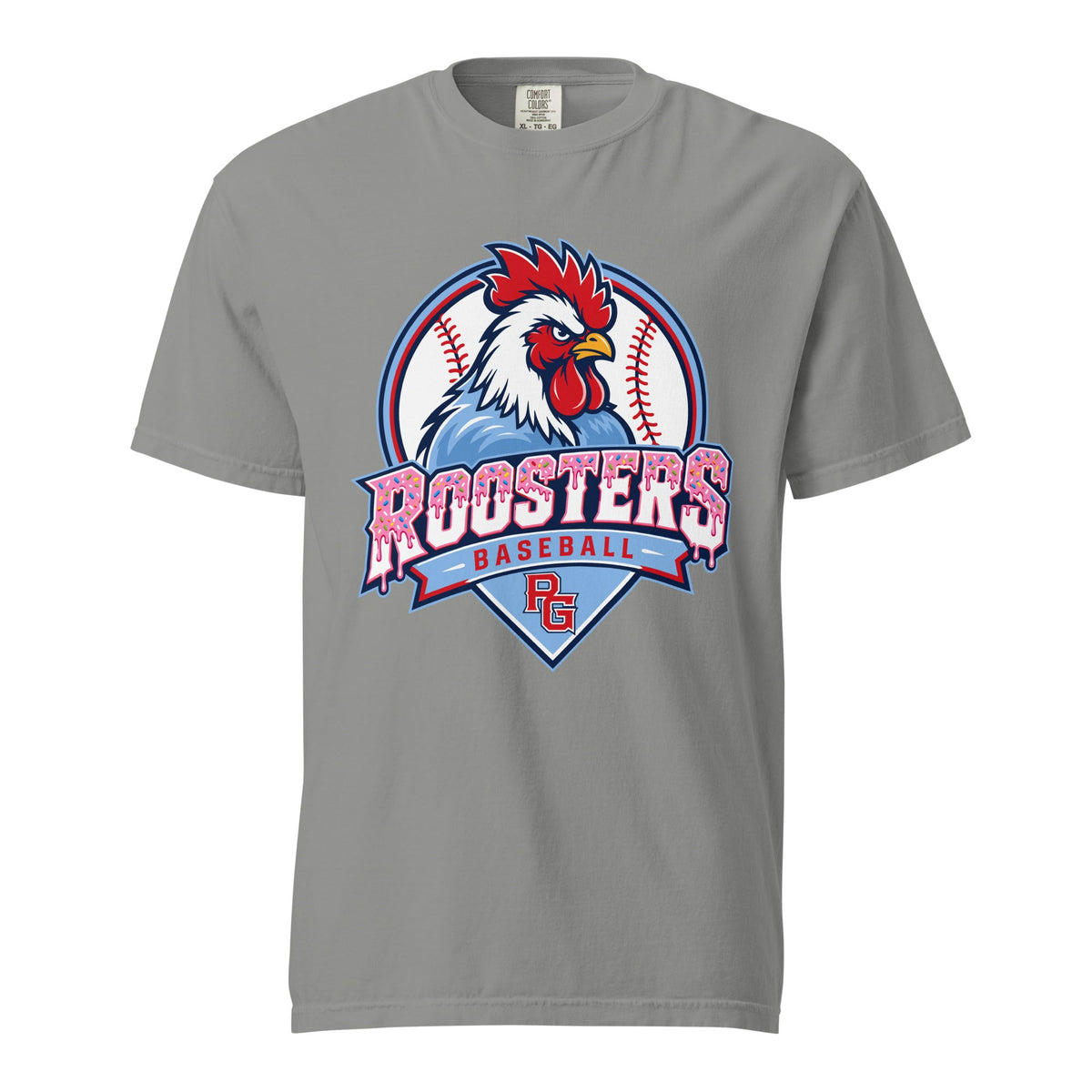 Signature | Comfort Colors T-Shirt | Rooster Nation | Emblem Logo