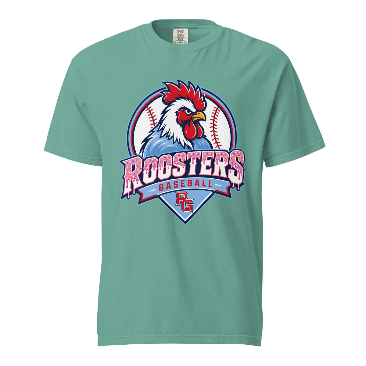 Signature | Comfort Colors T-Shirt | Rooster Nation | Emblem Logo
