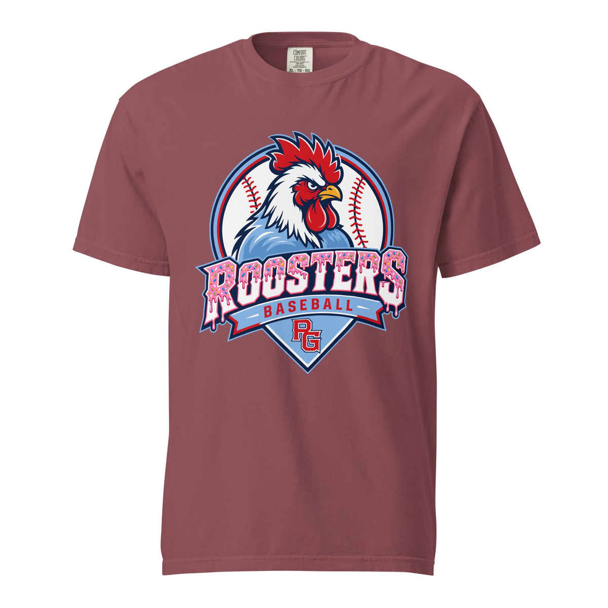 Signature | Comfort Colors T-Shirt | Rooster Nation | Emblem Logo
