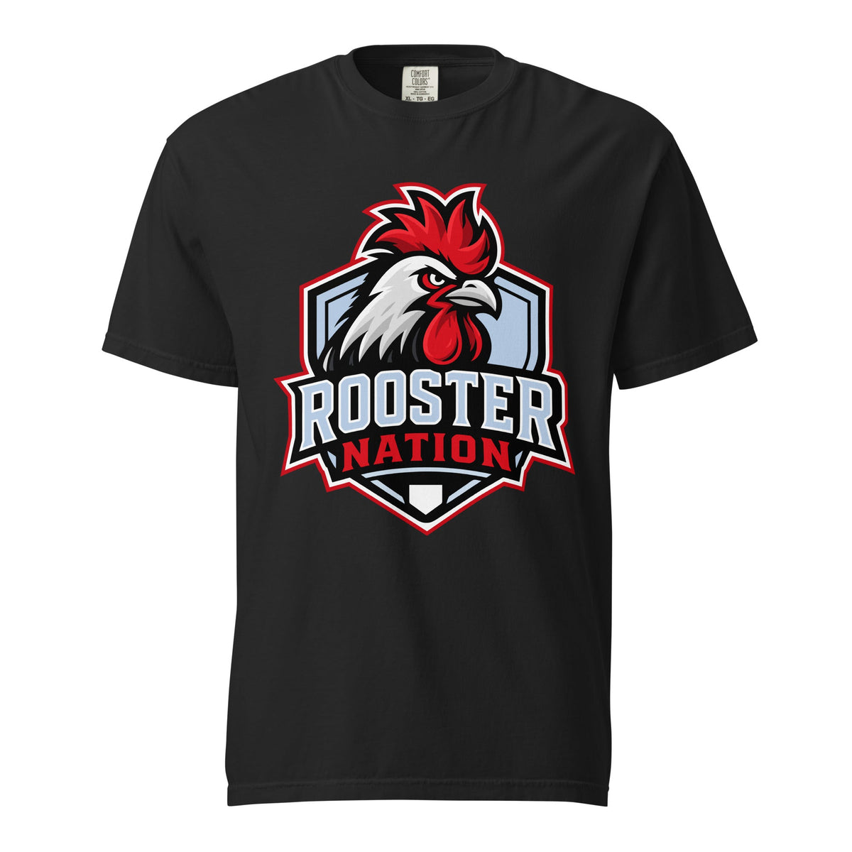 Signature | Comfort Colors T-Shirt | Rooster Nation | Shield Logo