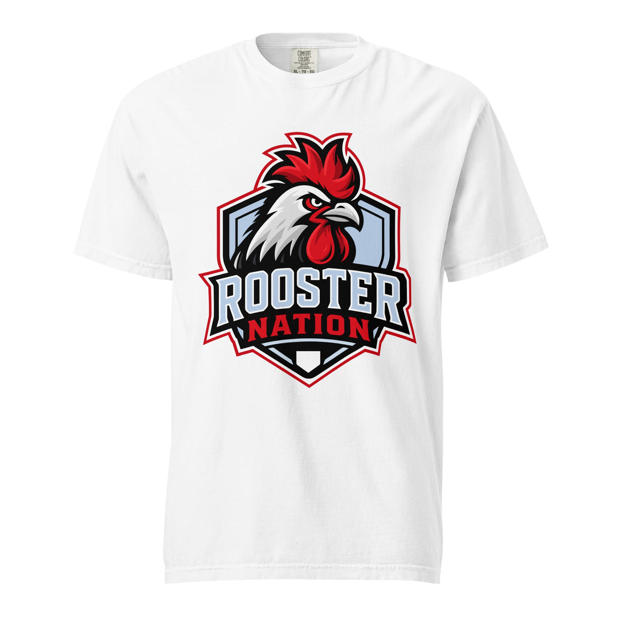 Signature | Comfort Colors T-Shirt | Rooster Nation | Shield Logo