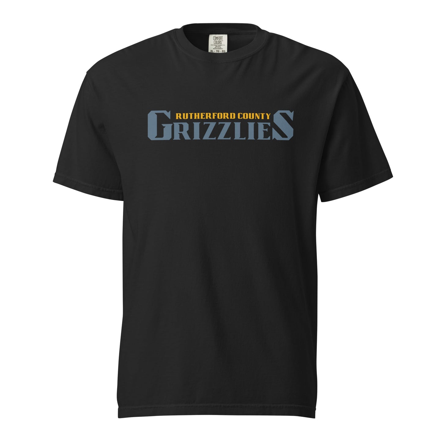 Signature | Comfort Colors T-Shirt | Rutherford County Grizzlies Football | Alt Script Logo