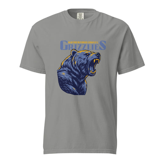 Signature | Comfort Colors T-Shirt | Rutherford County Grizzlies Football | Big Grizzlies Logo