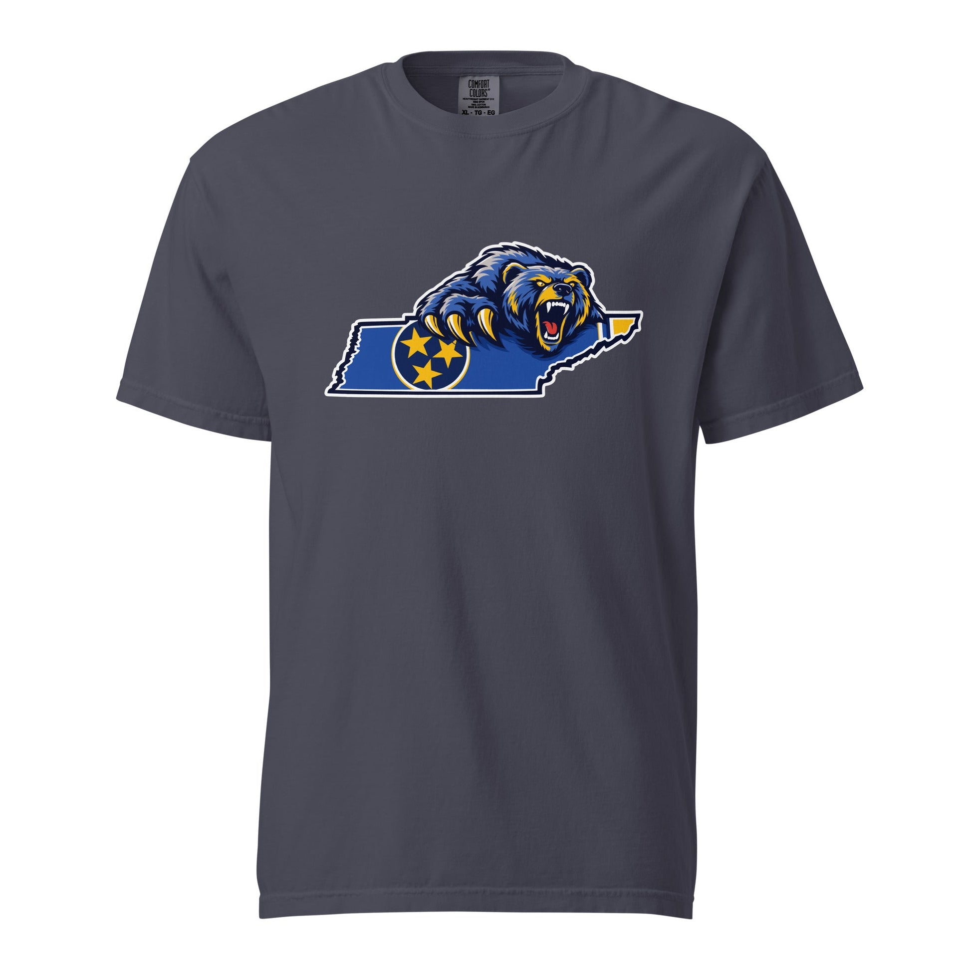 Signature | Comfort Colors T-Shirt | Rutherford County Grizzlies Football | Tennessee Logo