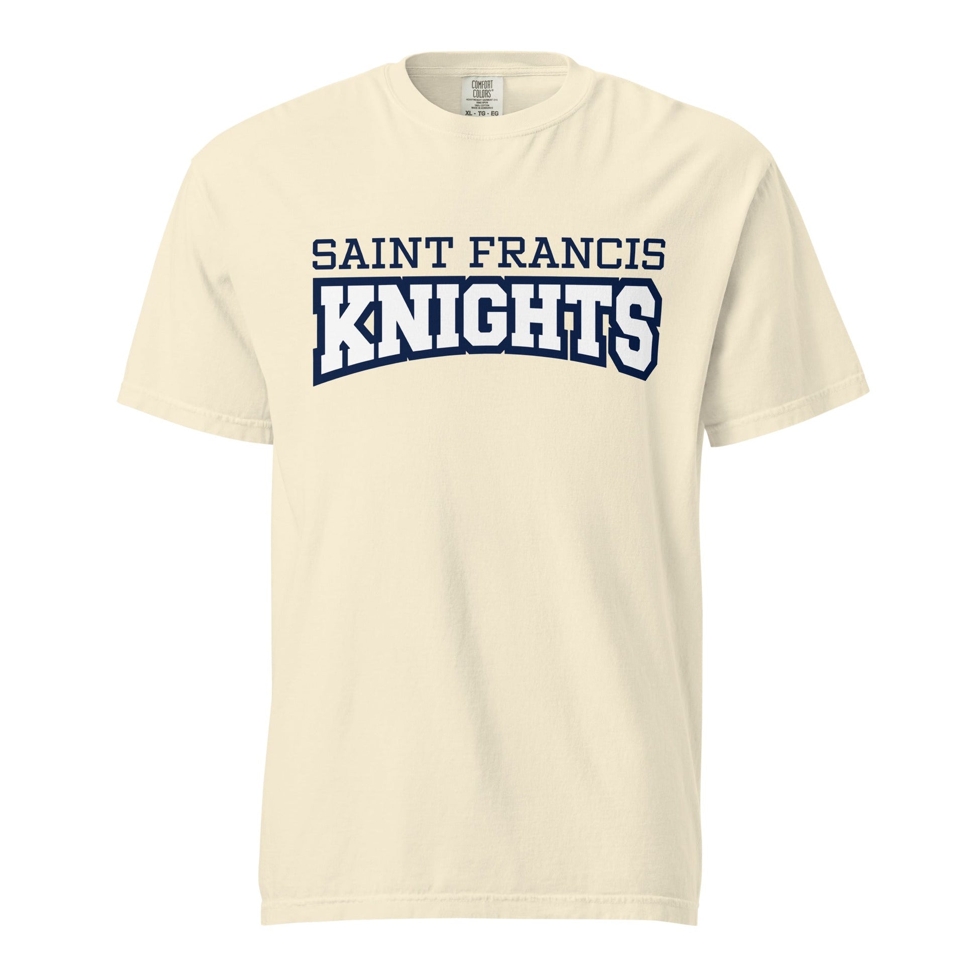 Signature | Comfort Colors T-Shirt | Saint Francis School | Modern Script Logo