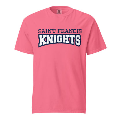 Signature | Comfort Colors T-Shirt | Saint Francis School | Modern Script Logo