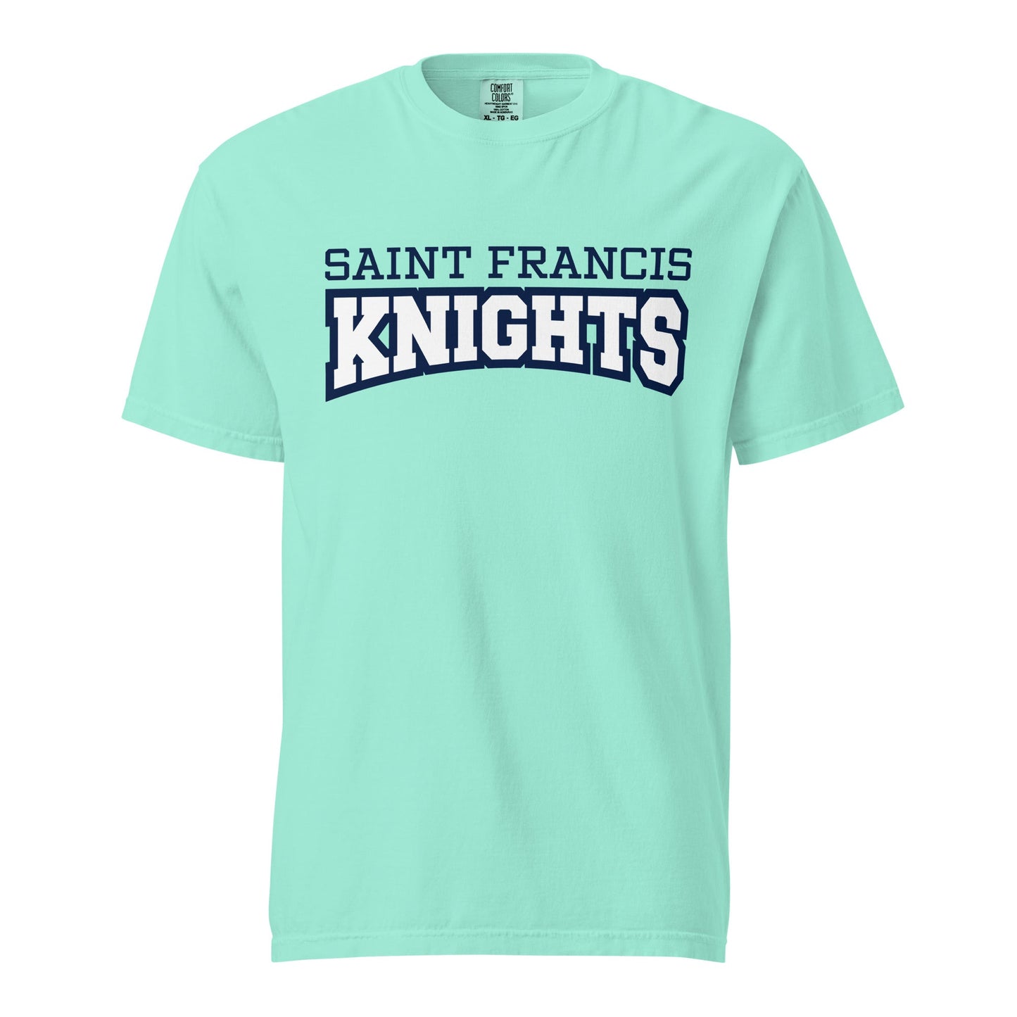 Signature | Comfort Colors T-Shirt | Saint Francis School | Modern Script Logo