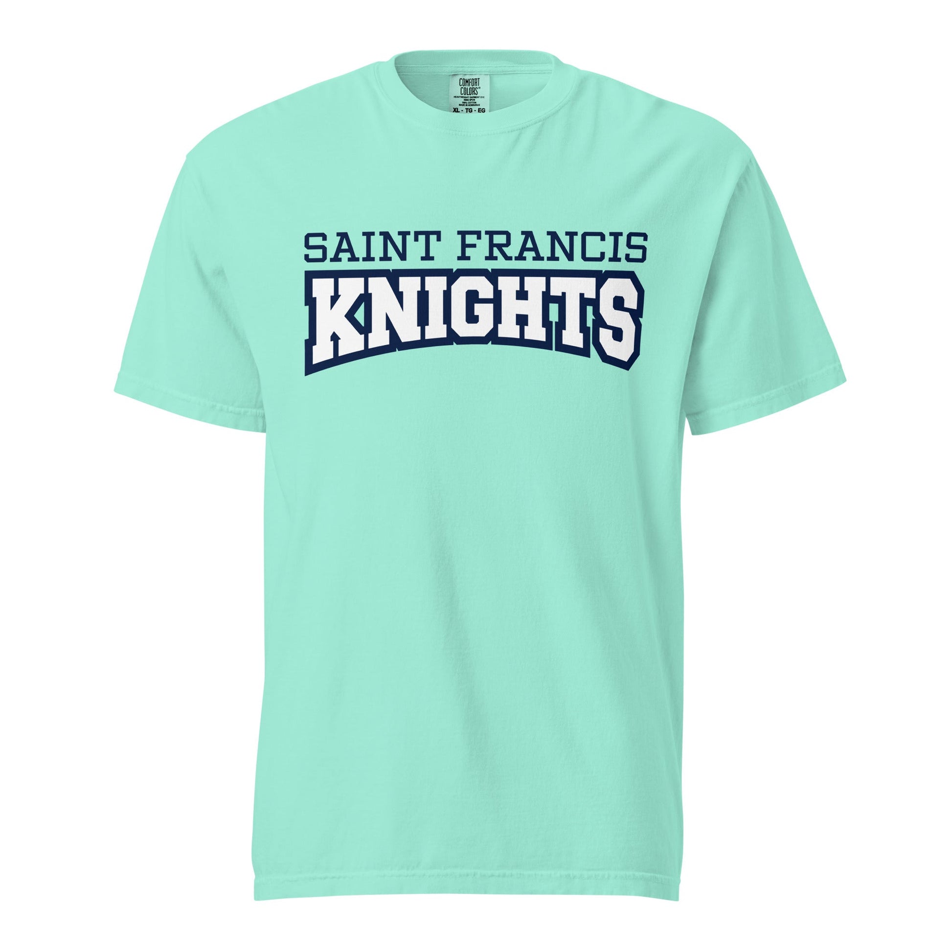 Signature | Comfort Colors T-Shirt | Saint Francis School | Modern Script Logo