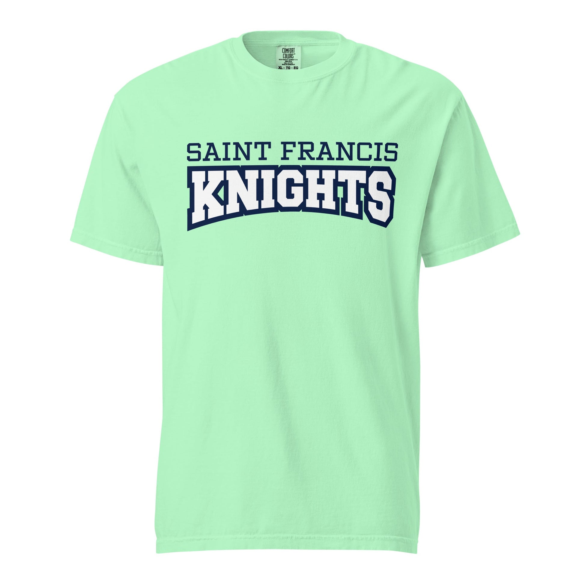 Signature | Comfort Colors T-Shirt | Saint Francis School | Modern Script Logo