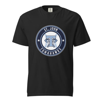 Signature | Comfort Colors T-Shirt | Saint John Tomahawks | Badge Logo