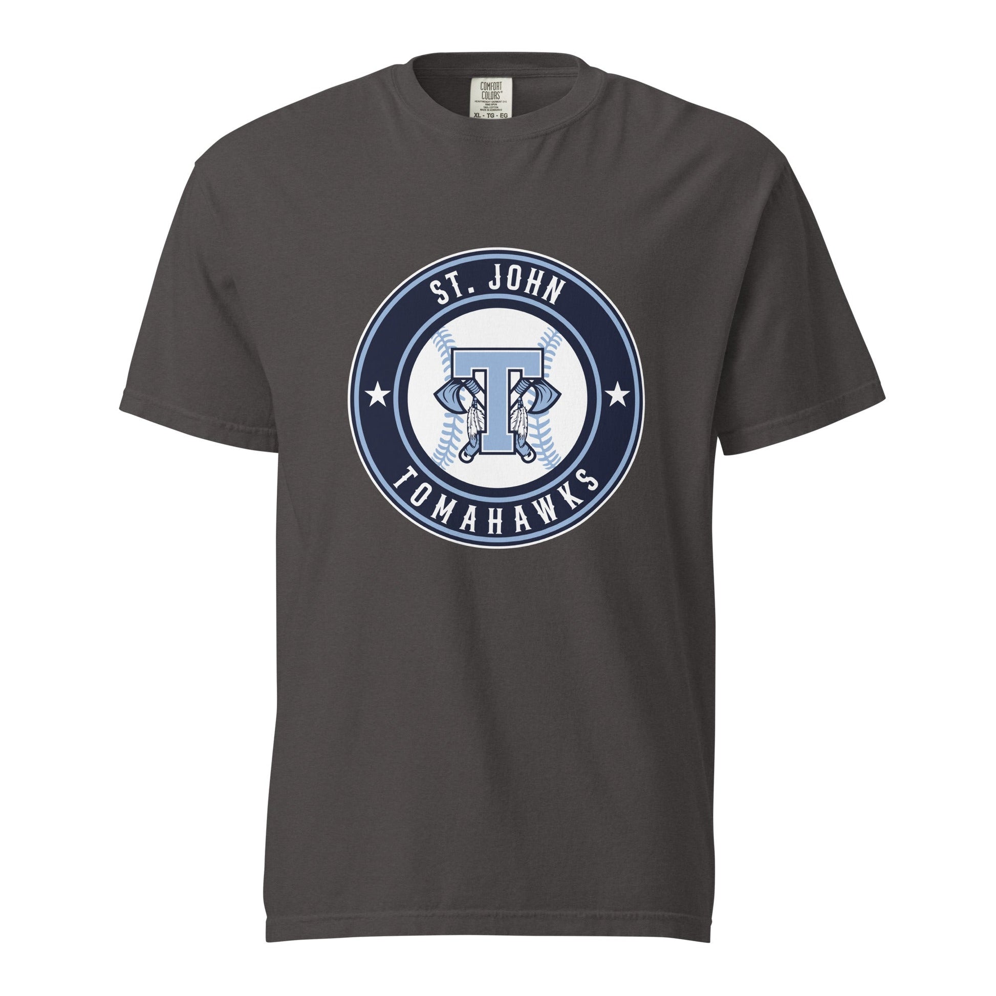 Signature | Comfort Colors T-Shirt | Saint John Tomahawks | Badge Logo