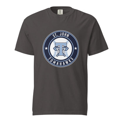Signature | Comfort Colors T-Shirt | Saint John Tomahawks | Badge Logo
