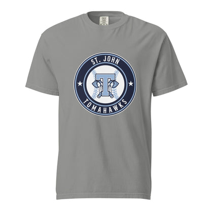 Signature | Comfort Colors T-Shirt | Saint John Tomahawks | Badge Logo