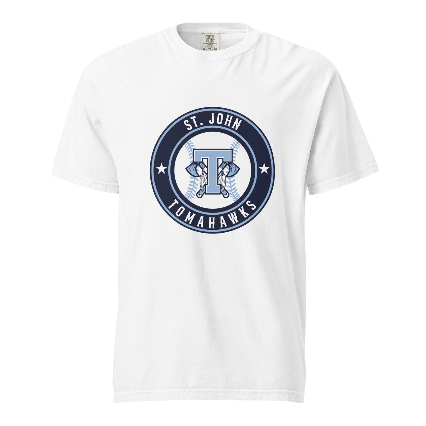 Signature | Comfort Colors T-Shirt | Saint John Tomahawks | Badge Logo