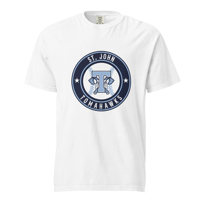 Signature | Comfort Colors T-Shirt | Saint John Tomahawks | Badge Logo