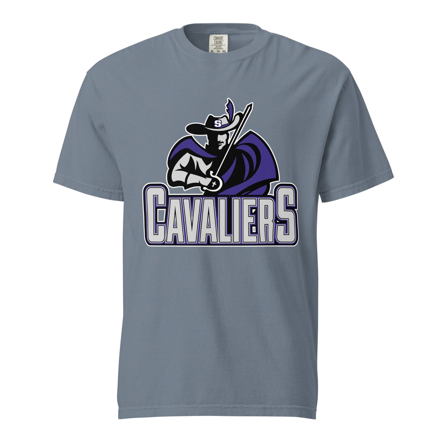 Signature | Comfort Colors T-Shirt | Saint Thomas More | Cavalier Vanguard Logo
