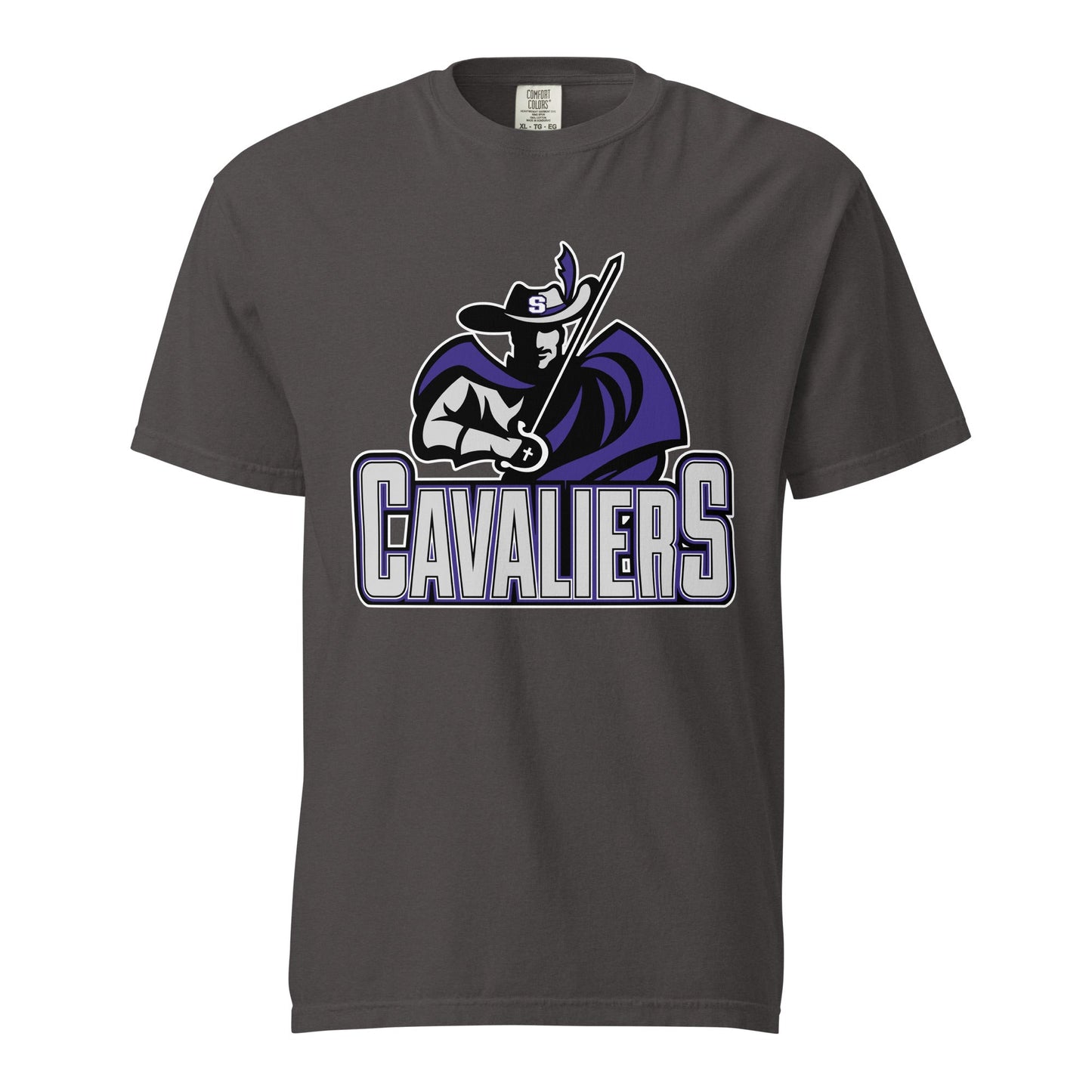 Signature | Comfort Colors T-Shirt | Saint Thomas More | Cavalier Vanguard Logo