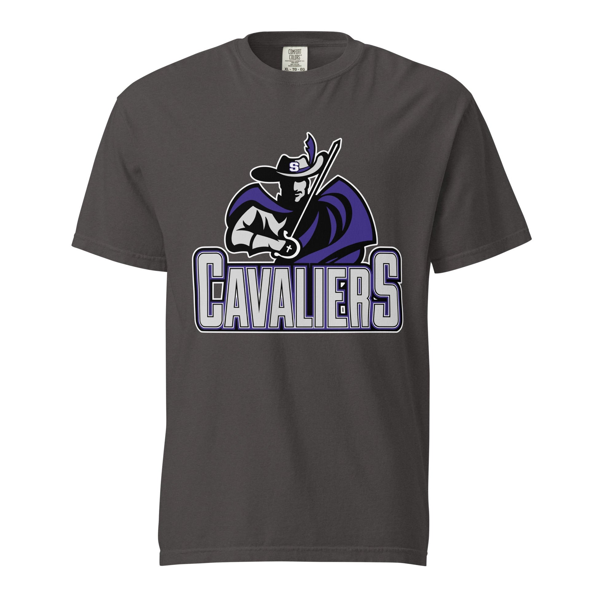 Signature | Comfort Colors T-Shirt | Saint Thomas More | Cavalier Vanguard Logo
