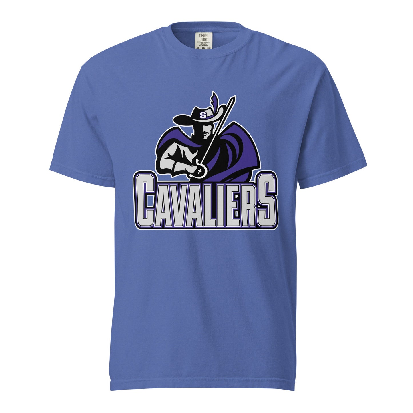 Signature | Comfort Colors T-Shirt | Saint Thomas More | Cavalier Vanguard Logo