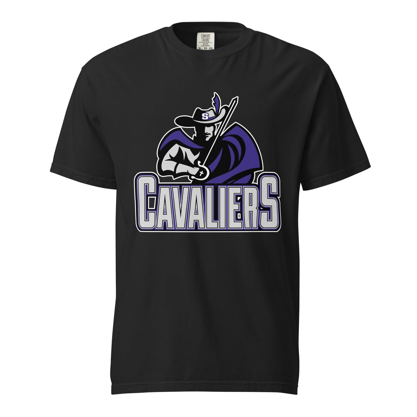Signature | Comfort Colors T-Shirt | Saint Thomas More | Cavalier Vanguard Logo