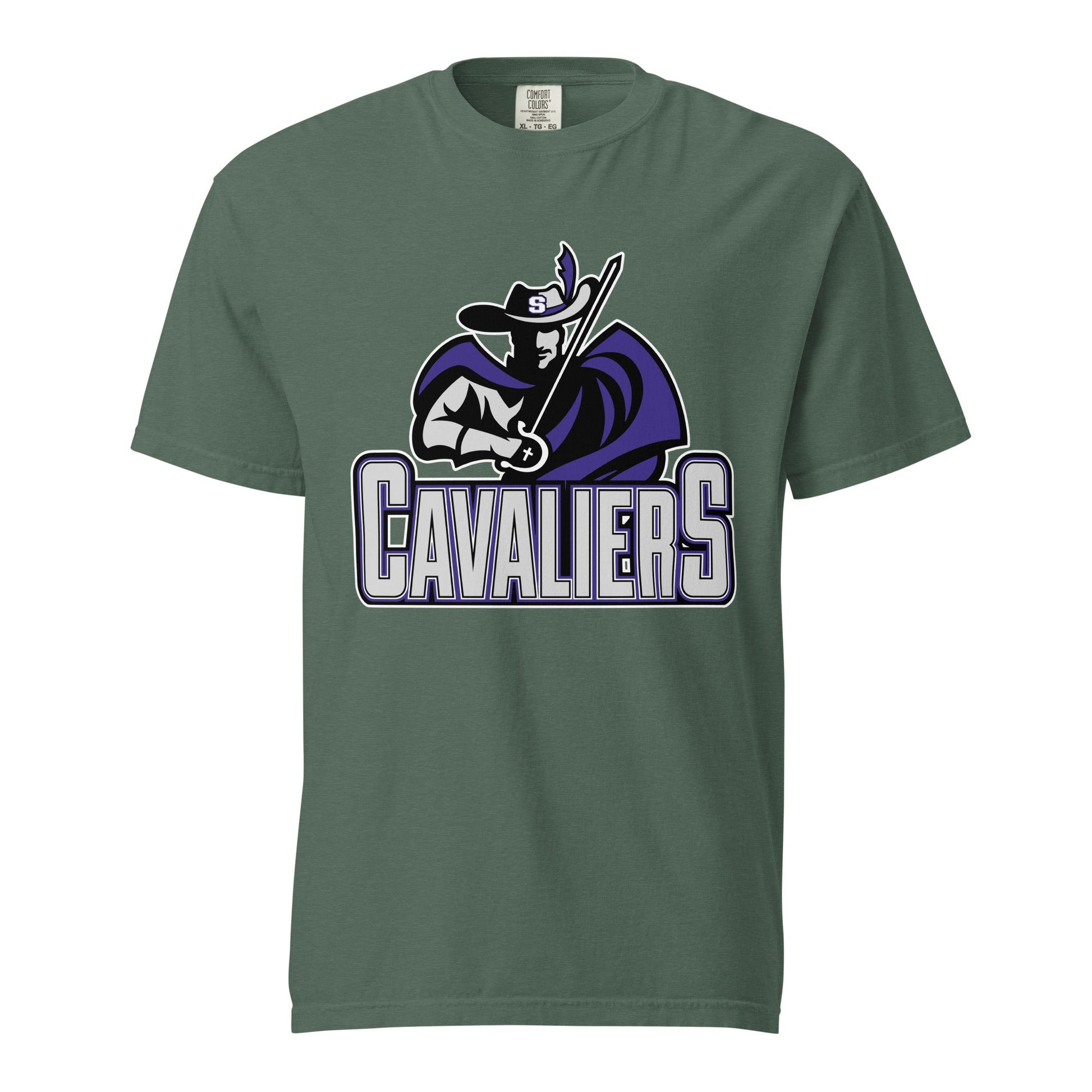 Signature | Comfort Colors T-Shirt | Saint Thomas More | Cavalier Vanguard Logo
