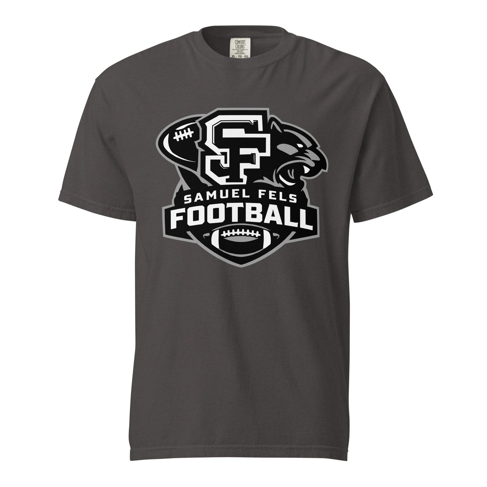 Signature | Comfort Colors T-Shirt | Samuel Fels Football | Crest Logo