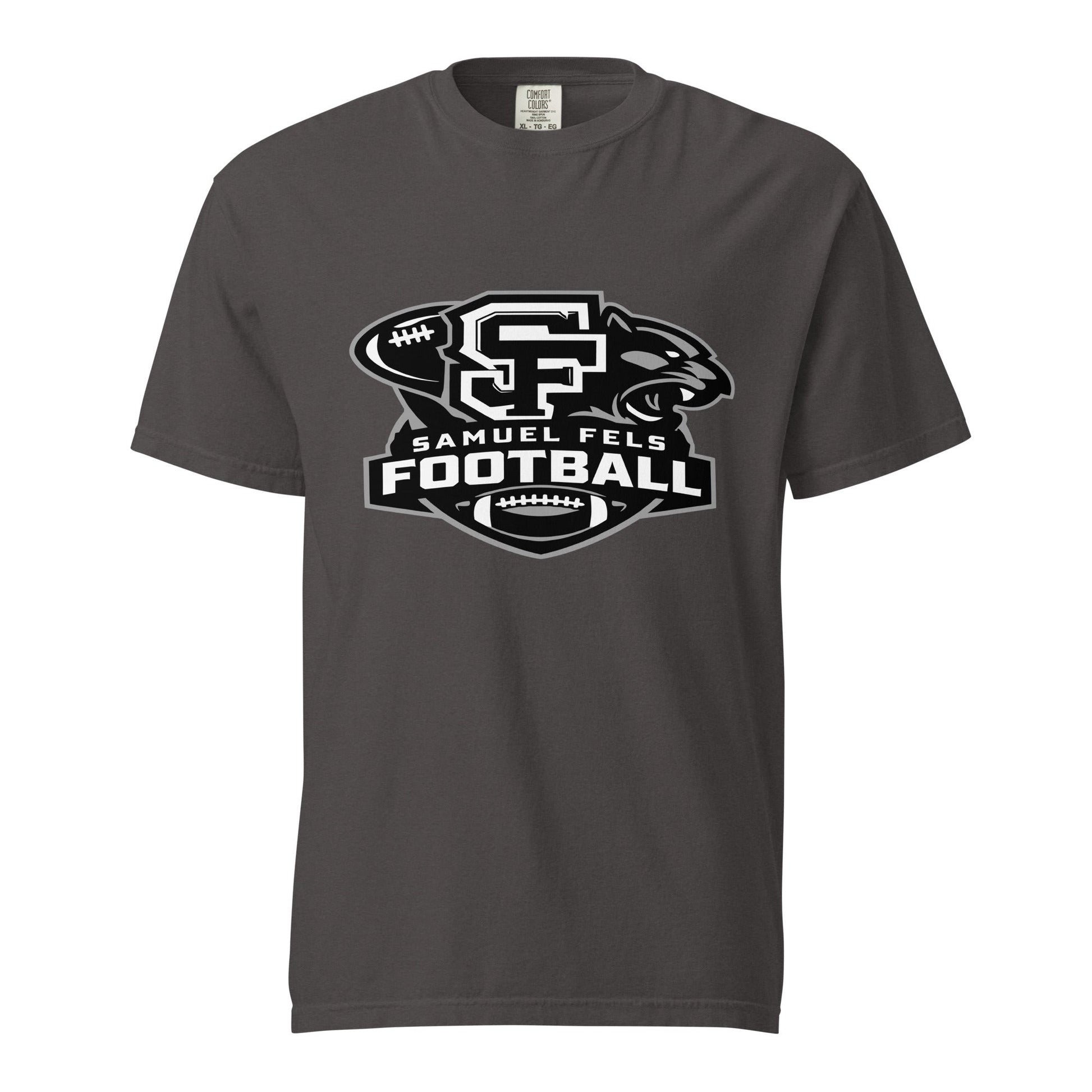 Signature | Comfort Colors T-Shirt | Samuel Fels Football | Crest Logo
