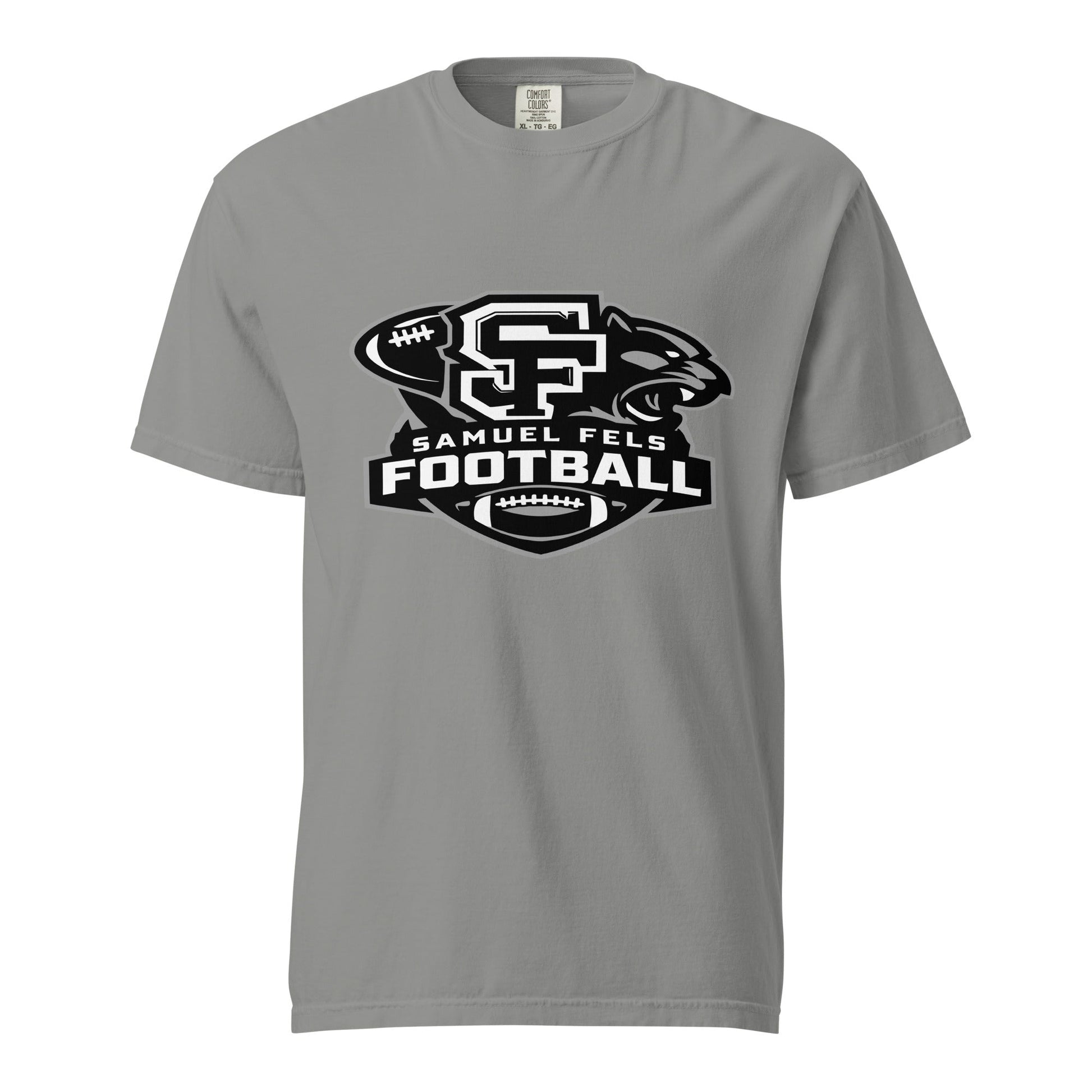 Signature | Comfort Colors T-Shirt | Samuel Fels Football | Crest Logo