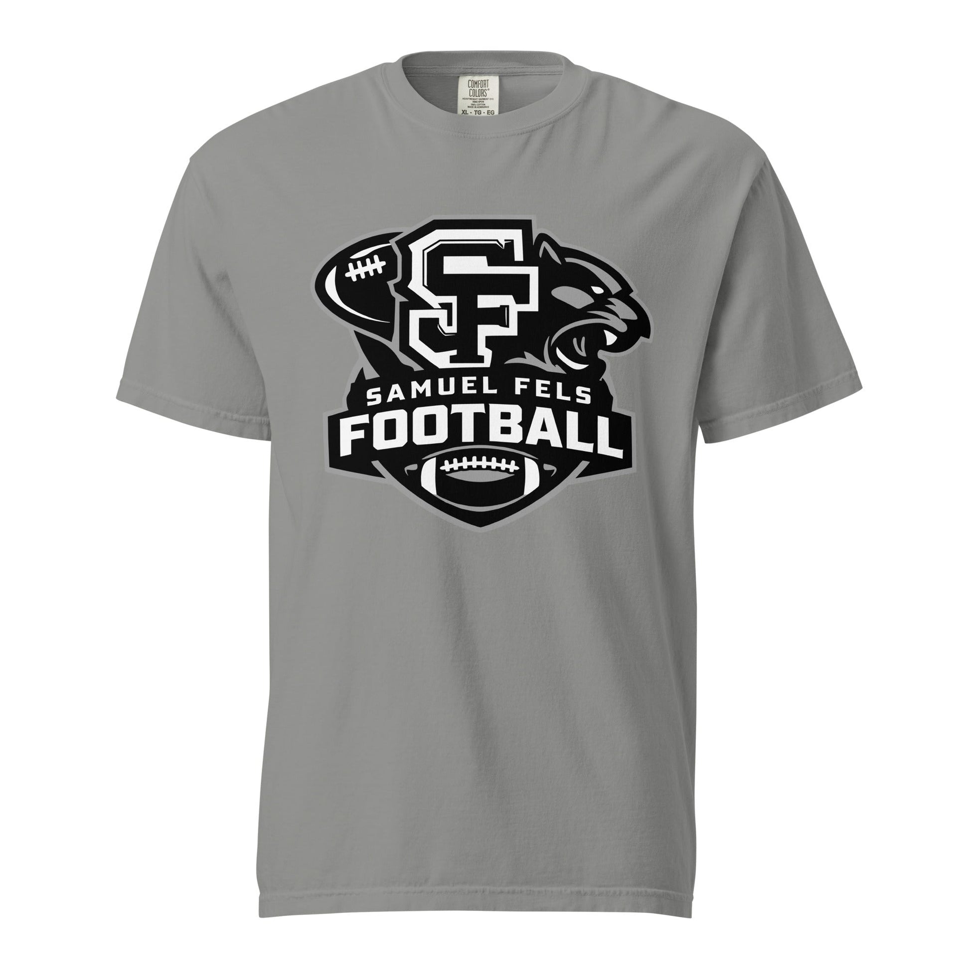 Signature | Comfort Colors T-Shirt | Samuel Fels Football | Crest Logo