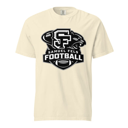 Signature | Comfort Colors T-Shirt | Samuel Fels Football | Crest Logo